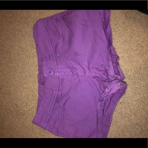 Purple shorts